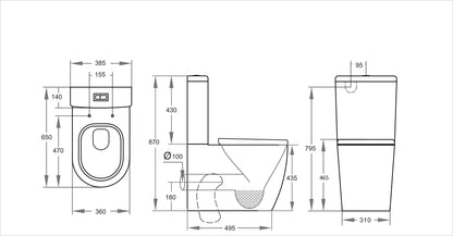 Elvera Tornado Toilet Suite