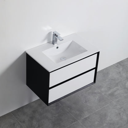 Petra Series - Colour PVC Wall Hung Vanity (SB) - 750x460x520