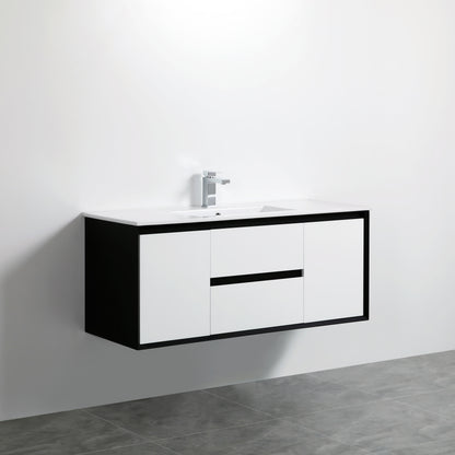 Petra Series - Colour PVC Wall Hung Vanity (SB) - 1200x460x520