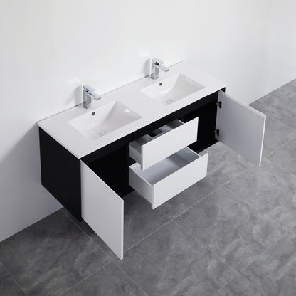 Petra Series - Colour PVC Wall Hung Vanity (SB) - 1200x460x520