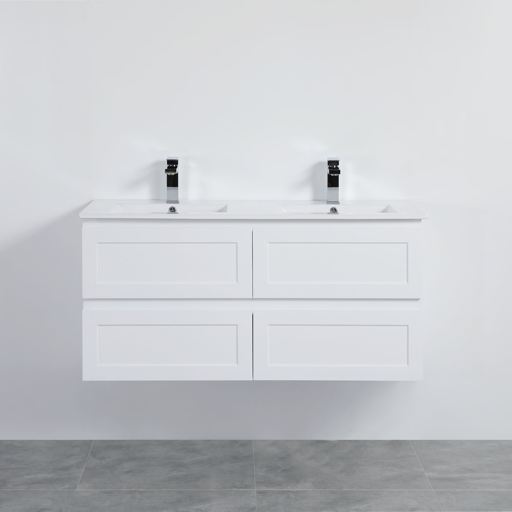 Freemantle Wall Hung Vanity - 1200mm Double Bowl