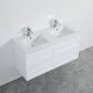 Freemantle Wall Hung Vanity - 1200mm Double Bowl