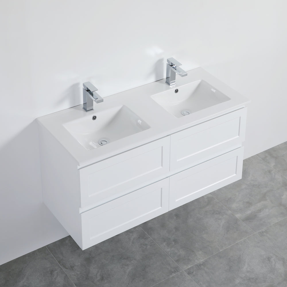 Freemantle Wall Hung Vanity - 1200mm Double Bowl