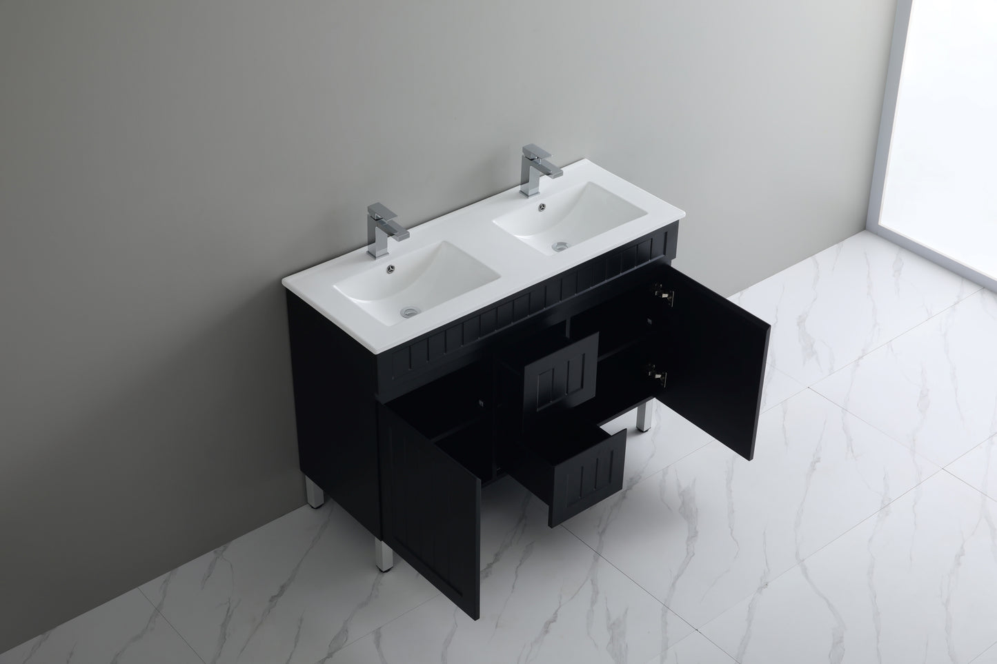 Acacia Freestanding PVC Vanity - 1200mm Double Bowl