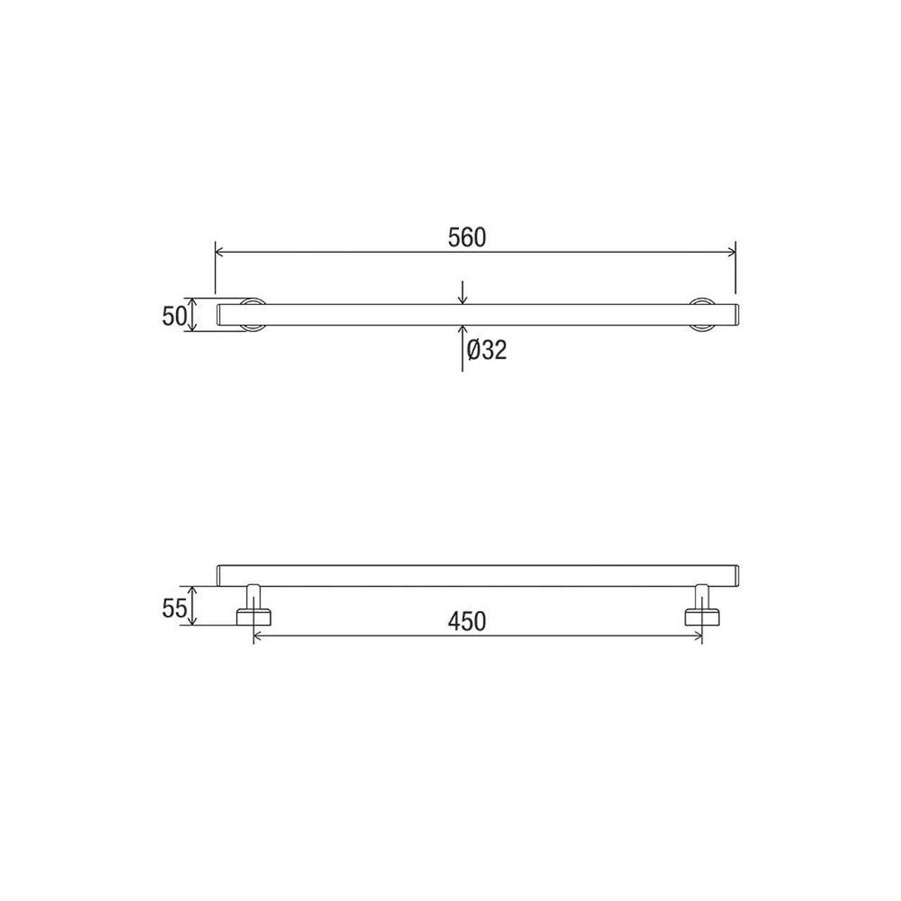 Linear Straight Grab Rail