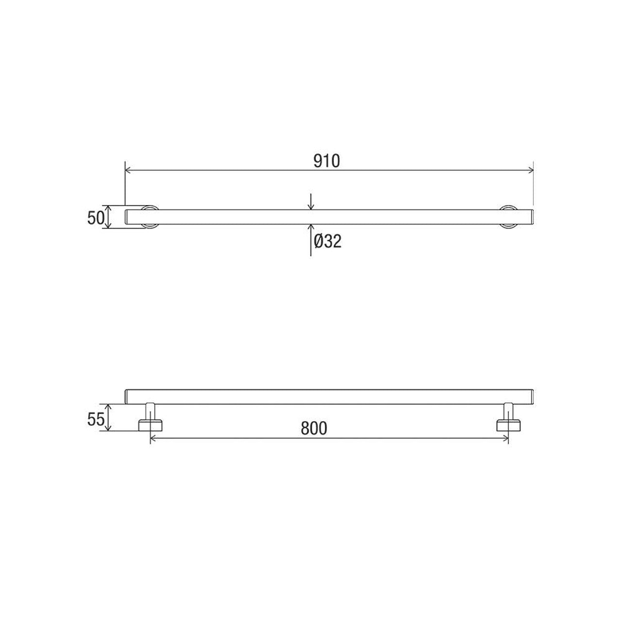 Linear Straight Grab Rail