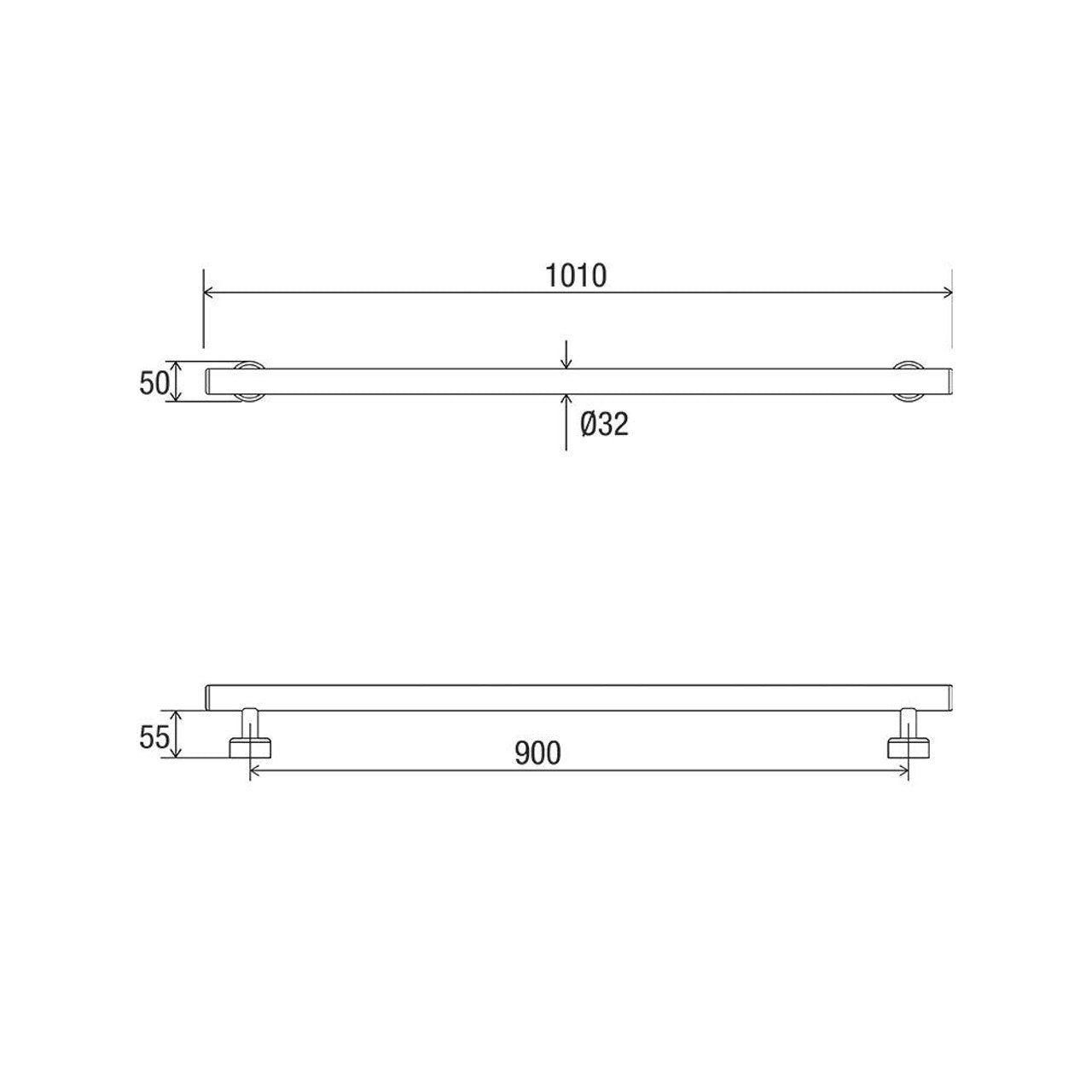 Linear Straight Grab Rail