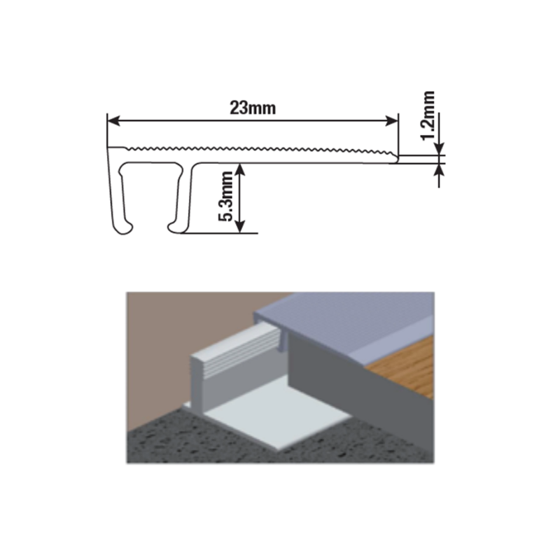 Multi-Height L-Shape Trim