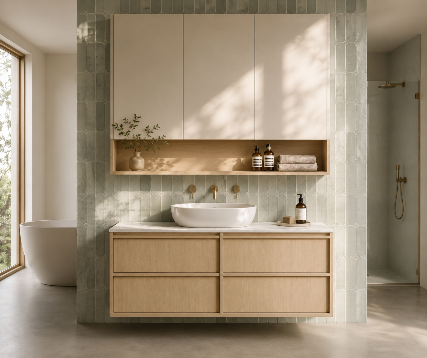 Ridgewood Vanity - Sandy Oak