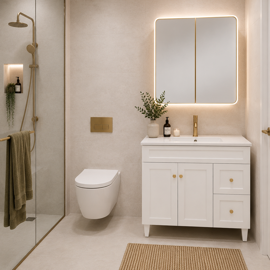 Harold Vanity - Matte White