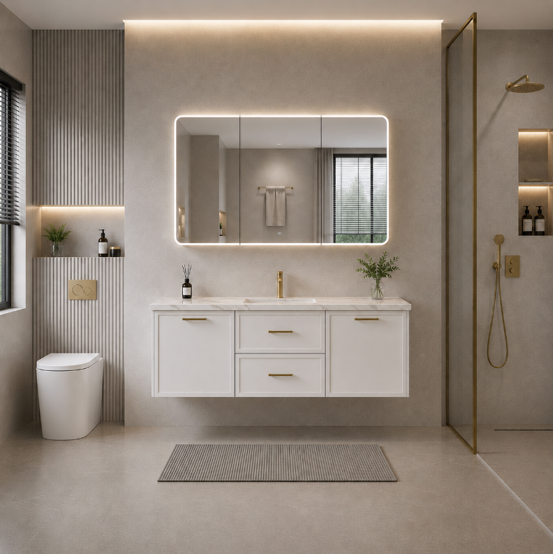 Kingsley Vanity - Matte White
