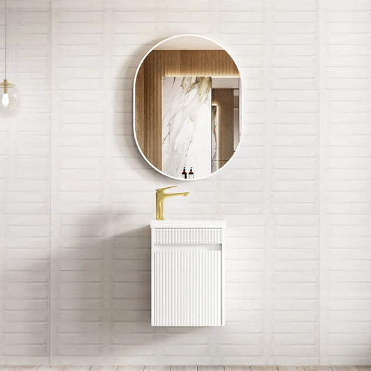 Mini Ensuite Vanity - Matte White
