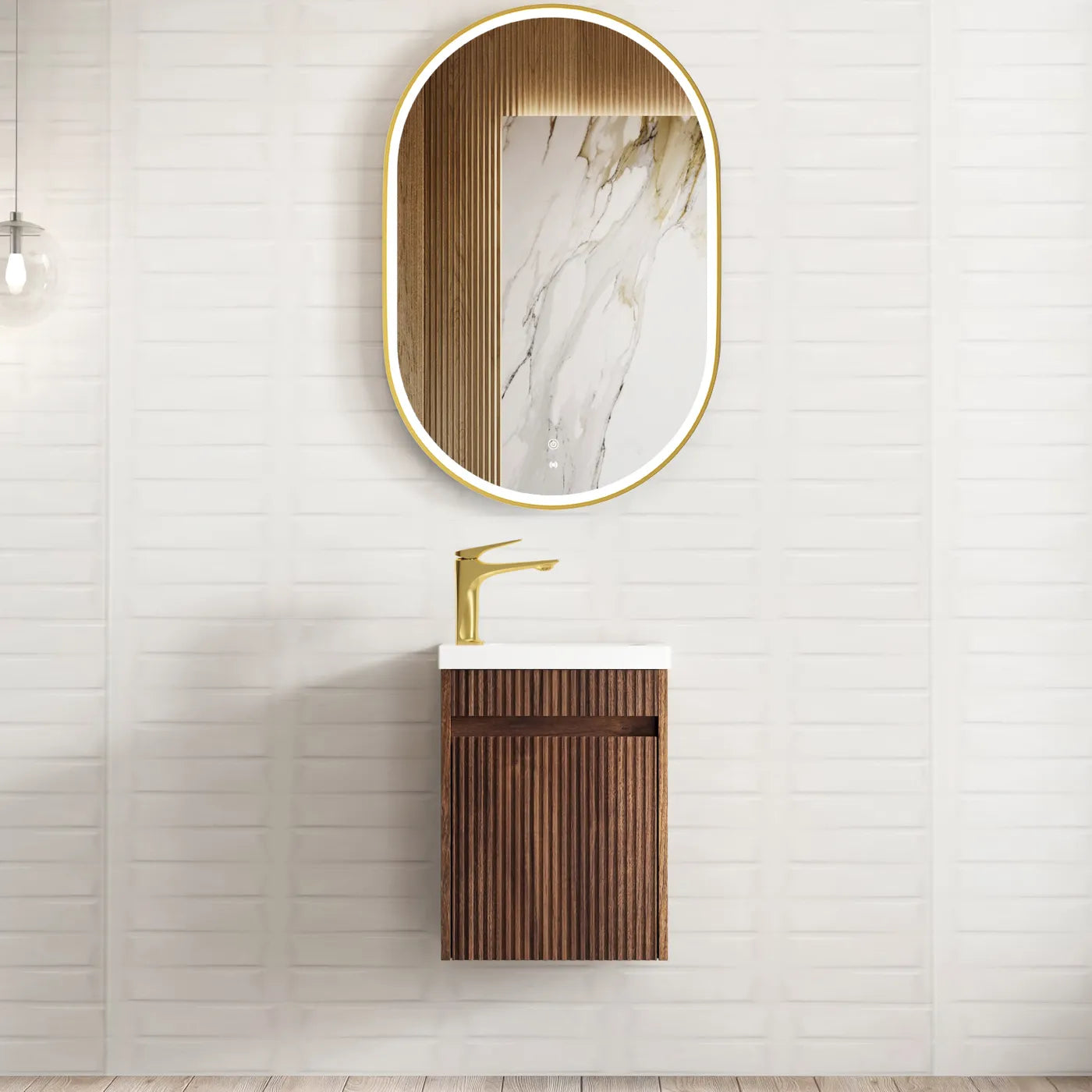 Mini Ensuite Vanity - Sable Walnut