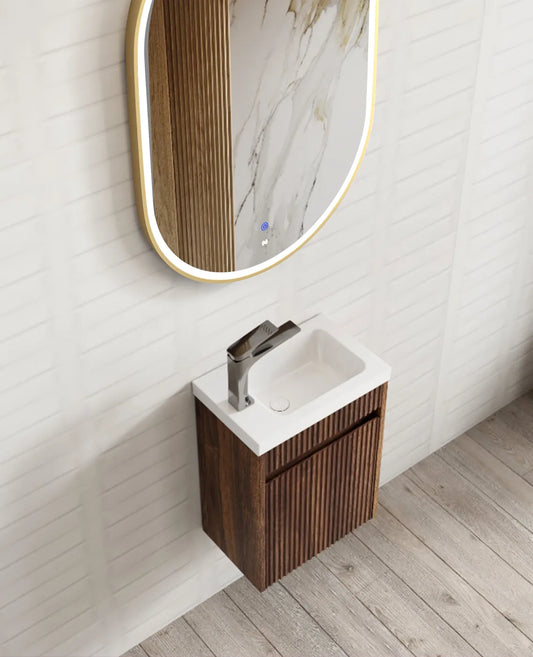 Mini Ensuite Vanity - Sable Walnut