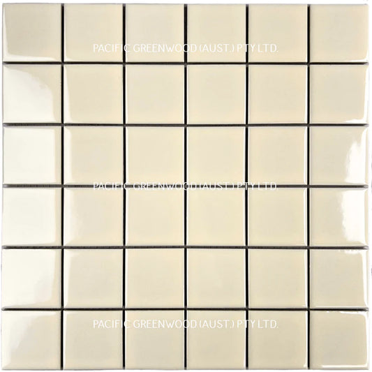 Cream Gloss Porcelain Glazed Square