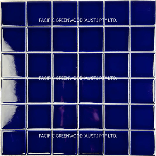 Dark Blue Gloss Porcelain Glazed Square