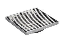 Chrome Square Grill Floor Drain