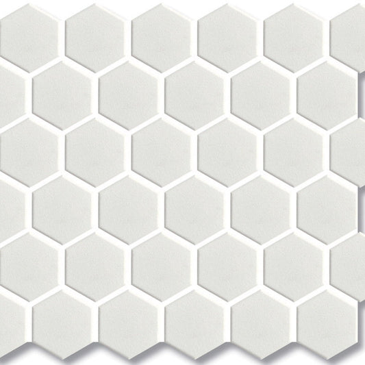 Porcelain Mosaics - Hexagon White 51x51