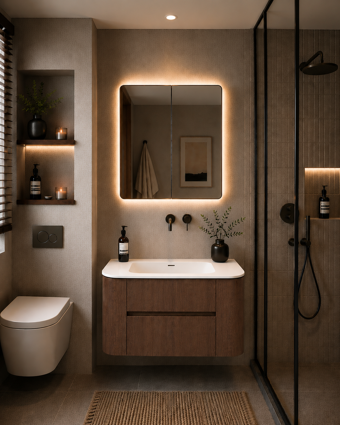 Ravello Vanity - Mocha Oak