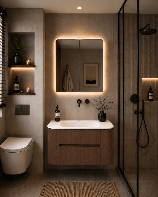 Ravello Vanity - Mocha Oak