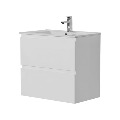 Riva White Wall Hung PVC Vanity - 750x460