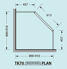 Corner Pivot Door Shower Screen - Chrome