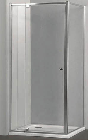 S30 Wall to Wall Pivot Door Shower Screen - Chrome