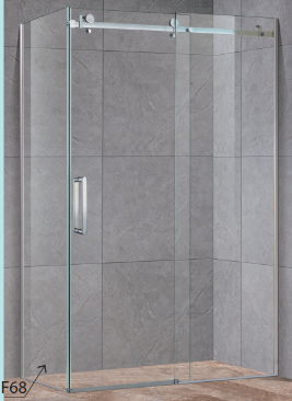 FK Wall to Wall Sliding Door Shower Screen - Chrome