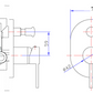 Rund Round Shower/Bath Mixer with Diverter