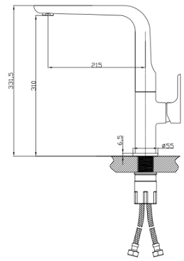 Luxus Swivel Basin Mixer