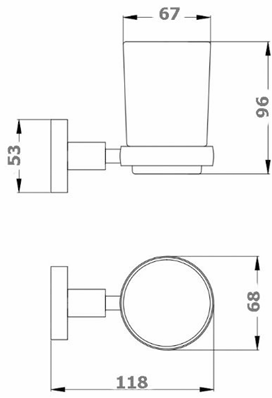 Rund Single Tumbler Holder