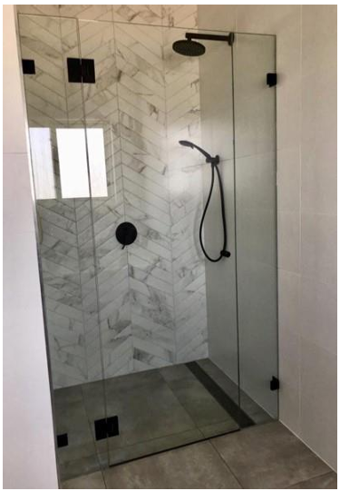 Hifo 3 Frameless Wall to Wall Shower Screen - Pivot Door