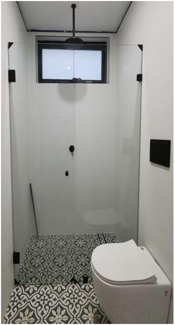 Hawo Frameless Wall to Wall Shower Screen - Pivot Door