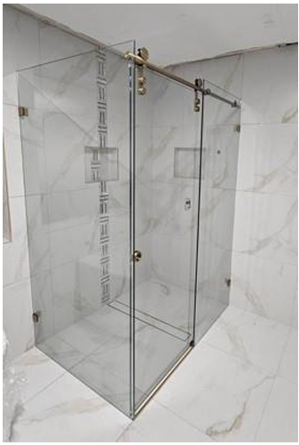 Sero Frameless Corner Shower Screen - Sliding Door