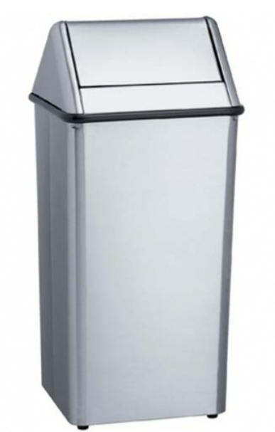 50L Freestanding Waste Bin with Swing Lid