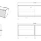 Bellevue Wall Hung Vanity (Slim) - 1200mm