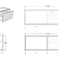 Bellevue Wall Hung Vanity (Slim) - 1200mm