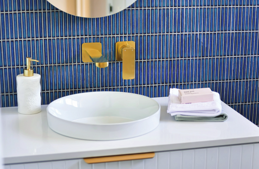 Tono Basin/Bath Wall Mixer Set - Square Plates