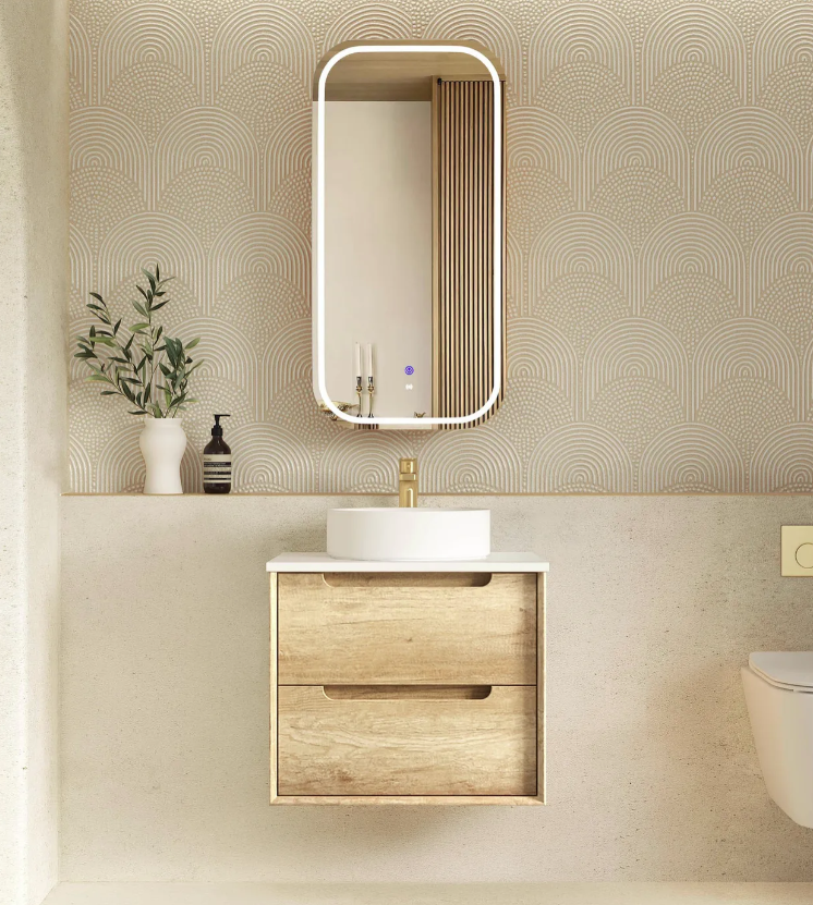 Natural Oak Byron Vanity - 600x460
