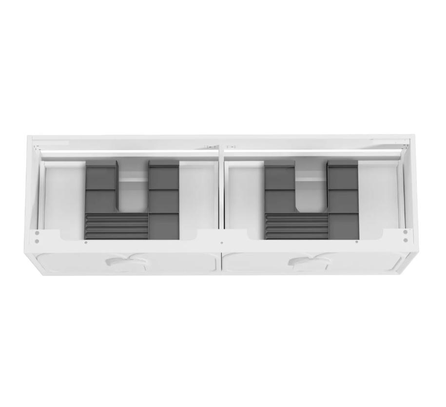Laguna Matte White Vanity - 1500x460