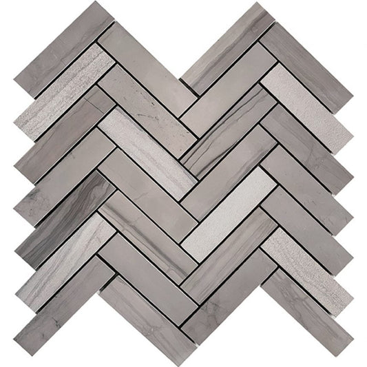 Tuscany Mosaics - Athens Grey Herringbone