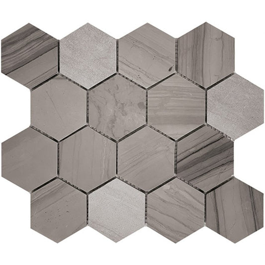 Tuscany Mosaics - Athens Grey Hexagon