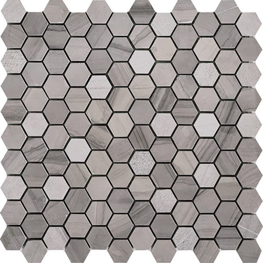 Tuscany Mosaics - Athens Grey Hexagon