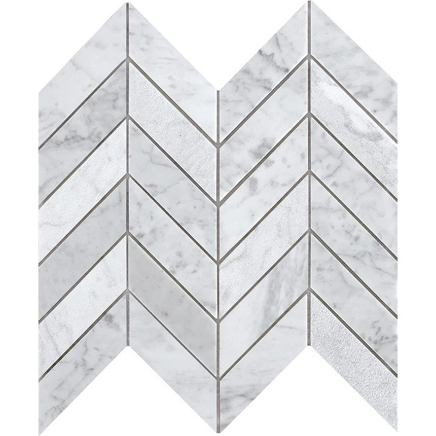 Tuscany Mosaics - Carrara Chevron