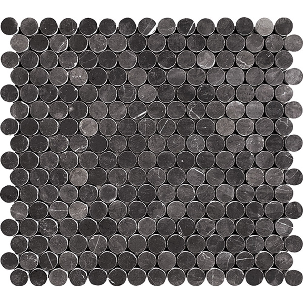 Tuscany Mosaics - Petra Dark Penny Round