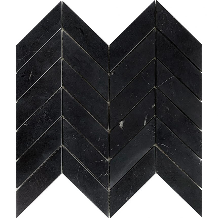 Tuscany Mosaics - Nero Marquina Chevron