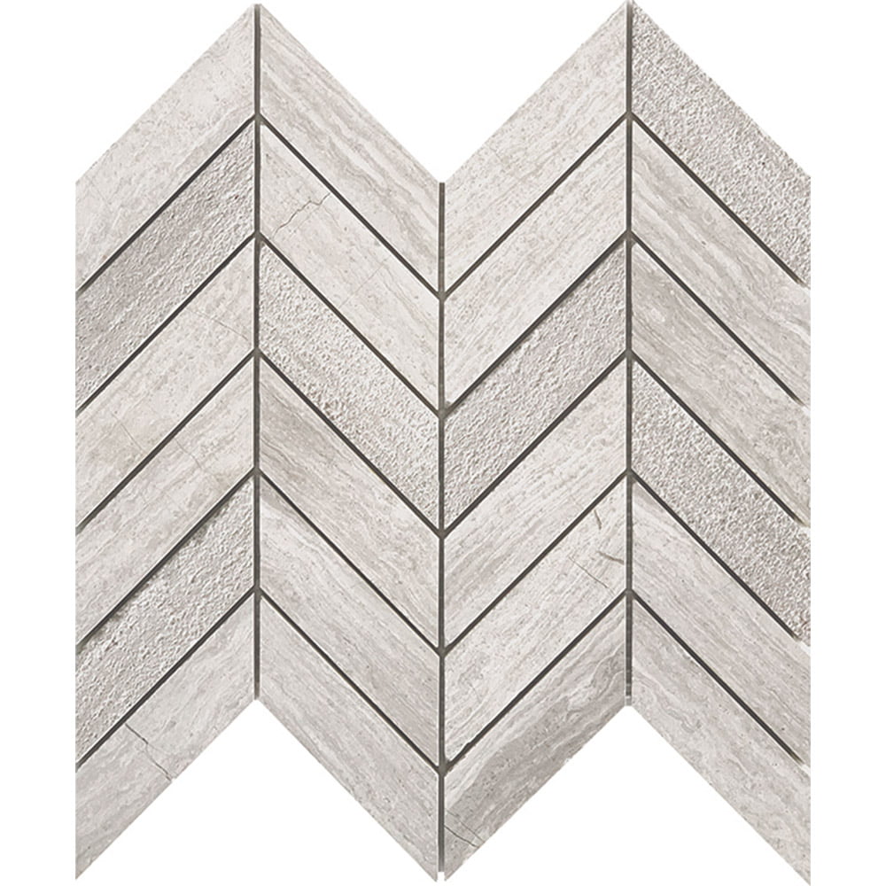 Tuscany Mosaics - Wood Grey Light Chevron