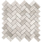 Tuscany Mosaics - Wood Grey Light Herringbone