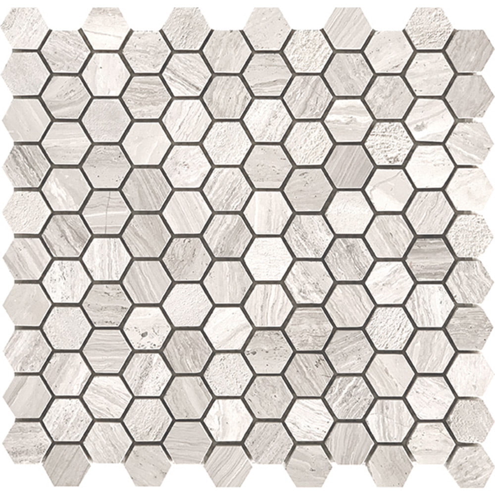 Tuscany Mosaics - Wood Grey Light Hexagon