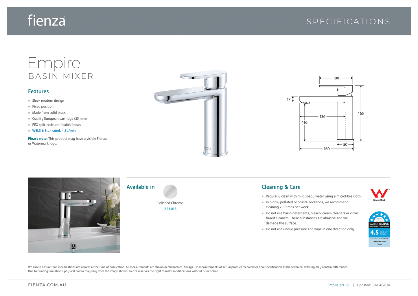 Empire Basin Mixer